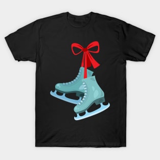 Pair of ice skates with T-Shirt